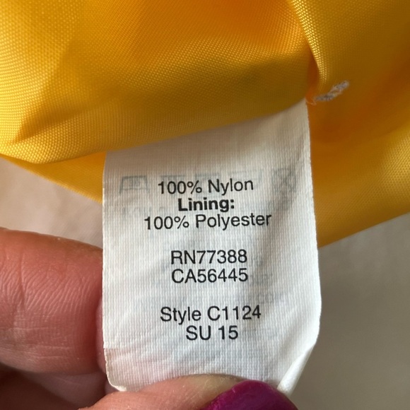 J.Crew Lightweight Yellow Zip and Button Up Hooded Utility Jacket Size Small - Picture 7 of 8